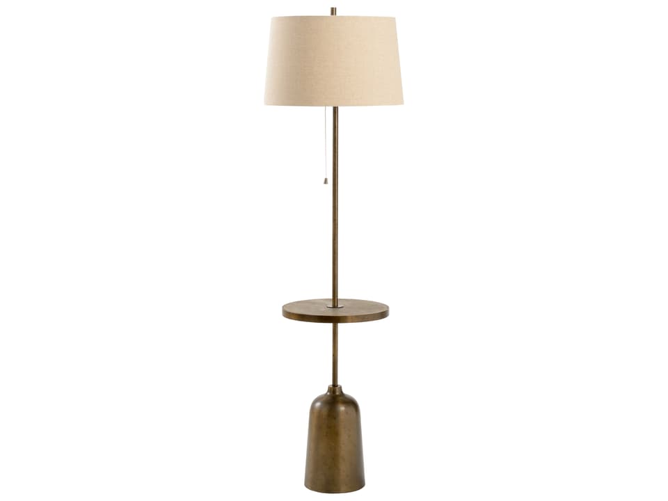 Wildwood Candlestick Tuscan Brown Gold Silkette Floor Lamp | 17127