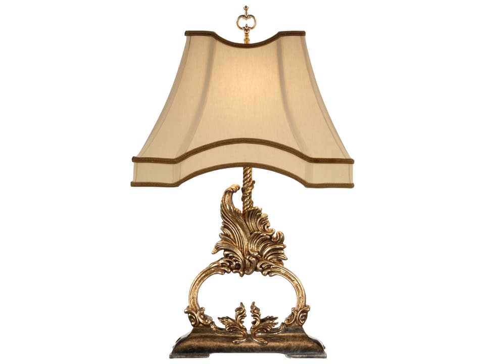 MarketPlace Gilt Flourish 28-Inch 1-Light Table Lamp in Gold