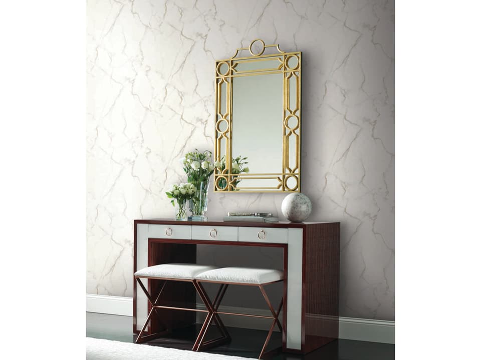 Mixed Materials Grey / Gold Gilded Marble