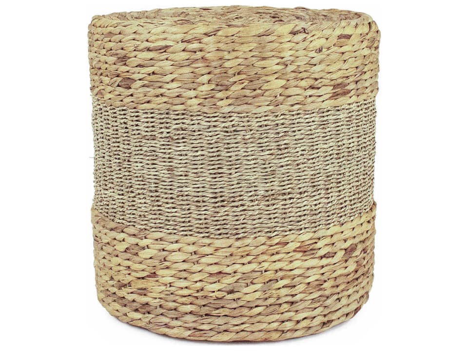 Brown Ottoman Round Accent Stool