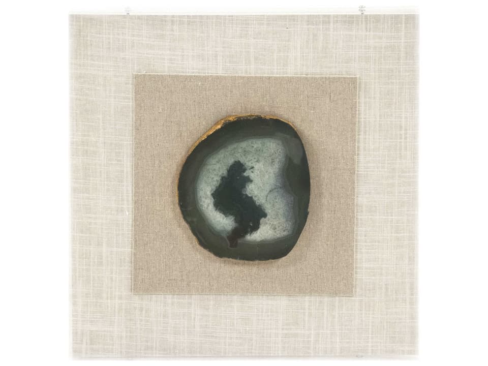 Green Geode Shadow Box