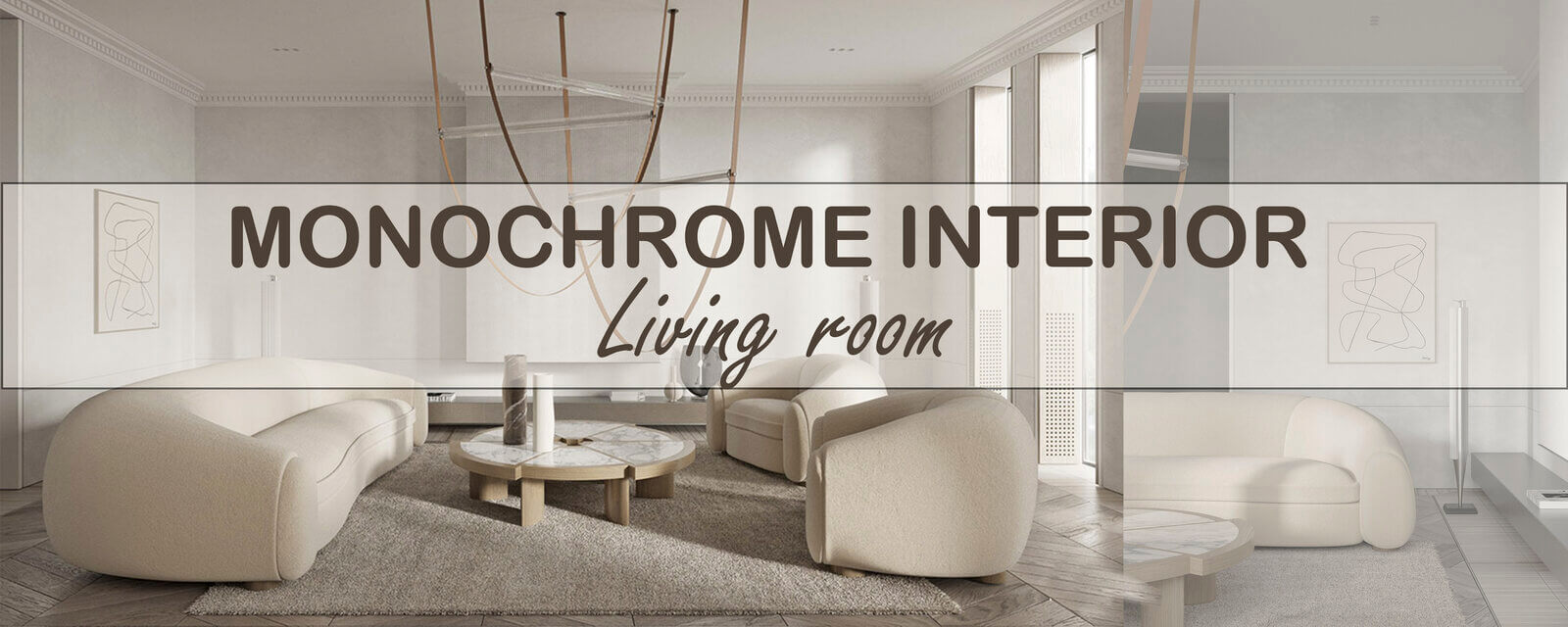 Monochrome Modern Living Room