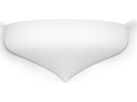 A19 Vancouver 2-Light White Wall Sconce 