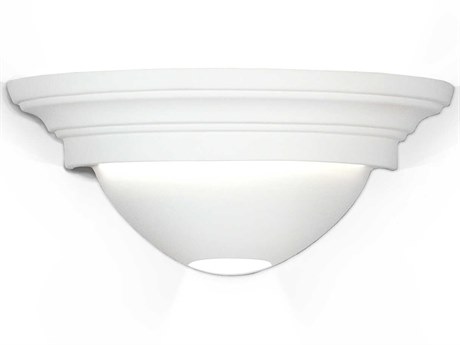A19 Formentera 1-Light White ADA Wall Sconce