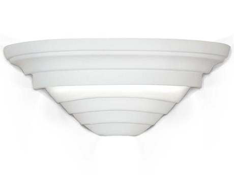 A19 Gran Cabrera 2-Light White Wall Sconce
