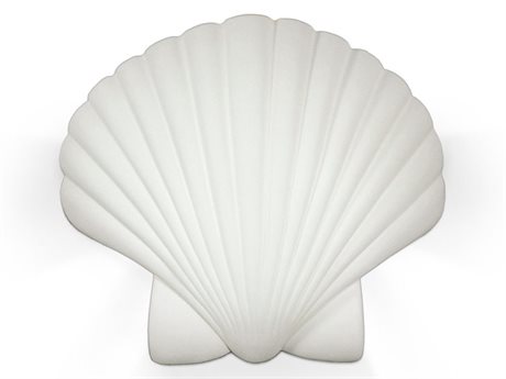A19 Key Biscayne 1-Light White Wall Sconce
