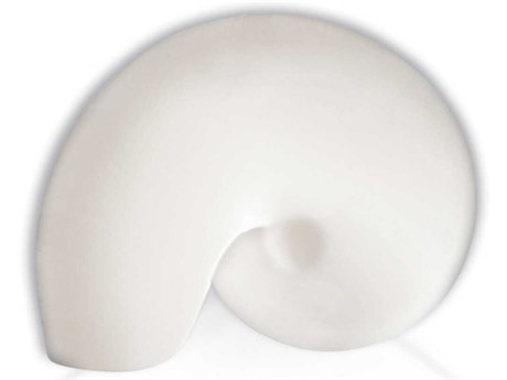 A19 Nautilus 1-Light White Wall Sconce