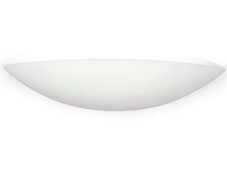 A19 Maui 2-Light White Wall Sconce