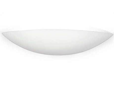 A19 Maui 1-Light White ADA Wall Sconce