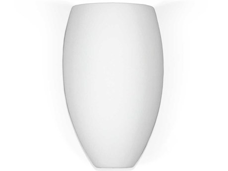 A19 Antigua 1-Light White Wall Sconce