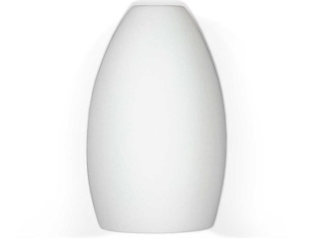 A19 Antigua 1-Light White Wall Sconce