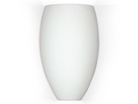 A19 Aruba 1-Light White Wall Sconce
