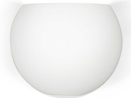 A19 Bonaire 1-Light White Wall Sconce