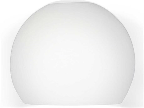 A19 Bonaire 1-Light White Wall Sconce