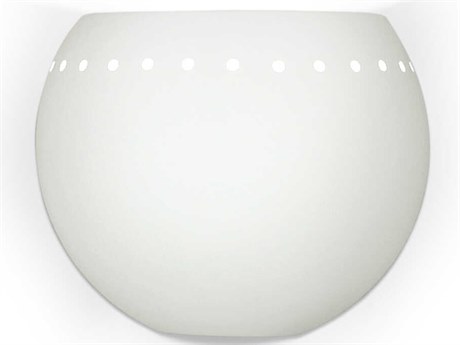 A19 St. Vincent 1-Light White Wall Sconce
