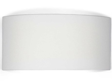 A19 Krete 1-Light White Wall Sconce