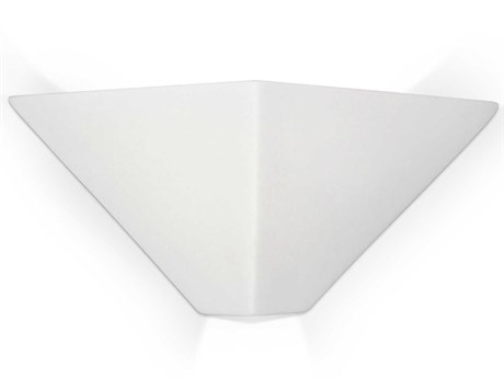 A19 Java 1-Light White Wall Sconce