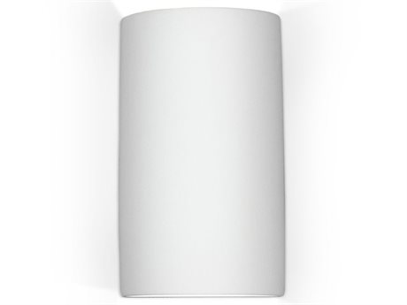 A19 Tenos 1-Light White Wall Sconce
