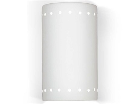 A19 Gran Delos 1-Light White Wall Sconce