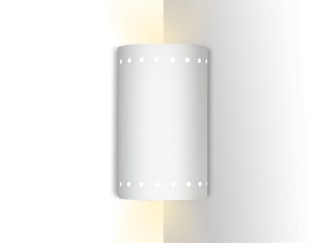 A19 Melos 1-Light White Corner Wall Sconce