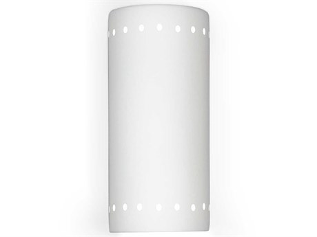 A19 Patmos 1-Light White Wall Sconce