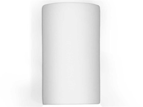 A19 Great Andros 1-Light White Wall Sconce