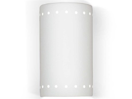 A19 Great Delos 1-Light White Wall Sconce