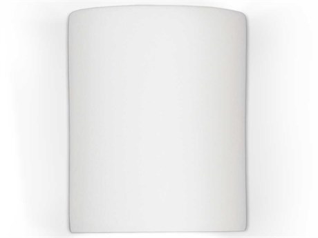 A19 Great Leros 1-Light White Wall Sconce