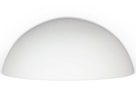 A19 Thera 1-Light White Wall Sconce