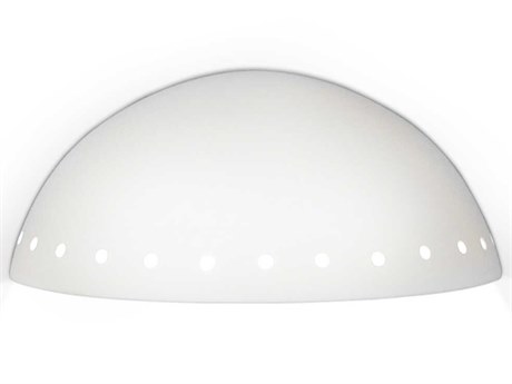 A19 Cyprus 1-Light White Wall Sconce