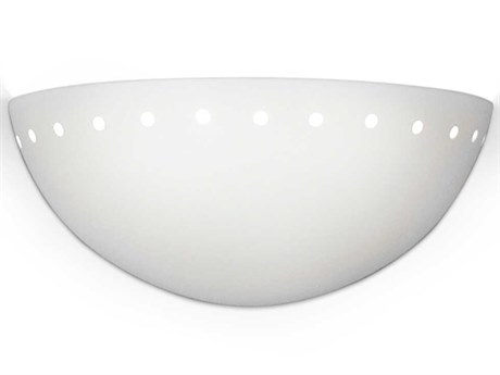 A19 Gran Cyprus 1-Light White ADA Wall Sconce