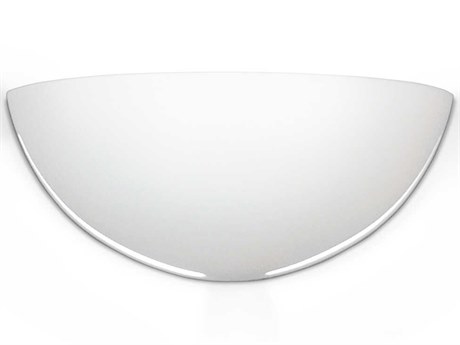 A19 Gran Capri 1-Light White ADA Wall Sconce