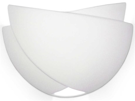 A19 Gran Ceylon 2-Light White Wall Sconce
