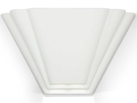 A19 Bermuda 2-Light White Wall Sconce