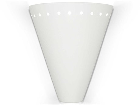 A19 Greenlandia 1-Light White Wall Sconce