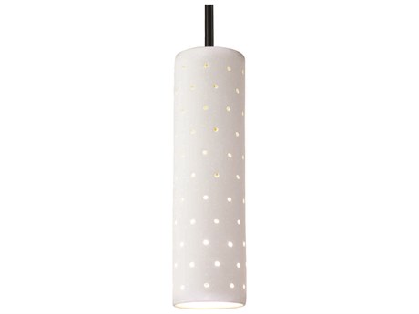 A19 Stellar 1-Light White LED Cylinder Mini Pendant