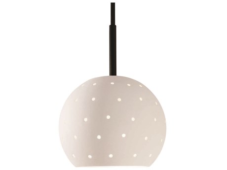 A19 Lunar 1-Light White LED Globe Mini Pendant