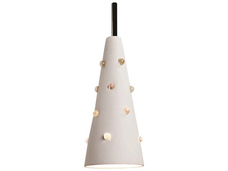 A19 Wizard 1-Light White LED Mini Pendant