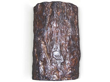 A19 Bark 1-Light Bark Brown Wall Sconce