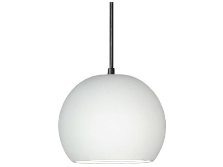 A19 Bonaire 1-Light White Globe Mini Pendant