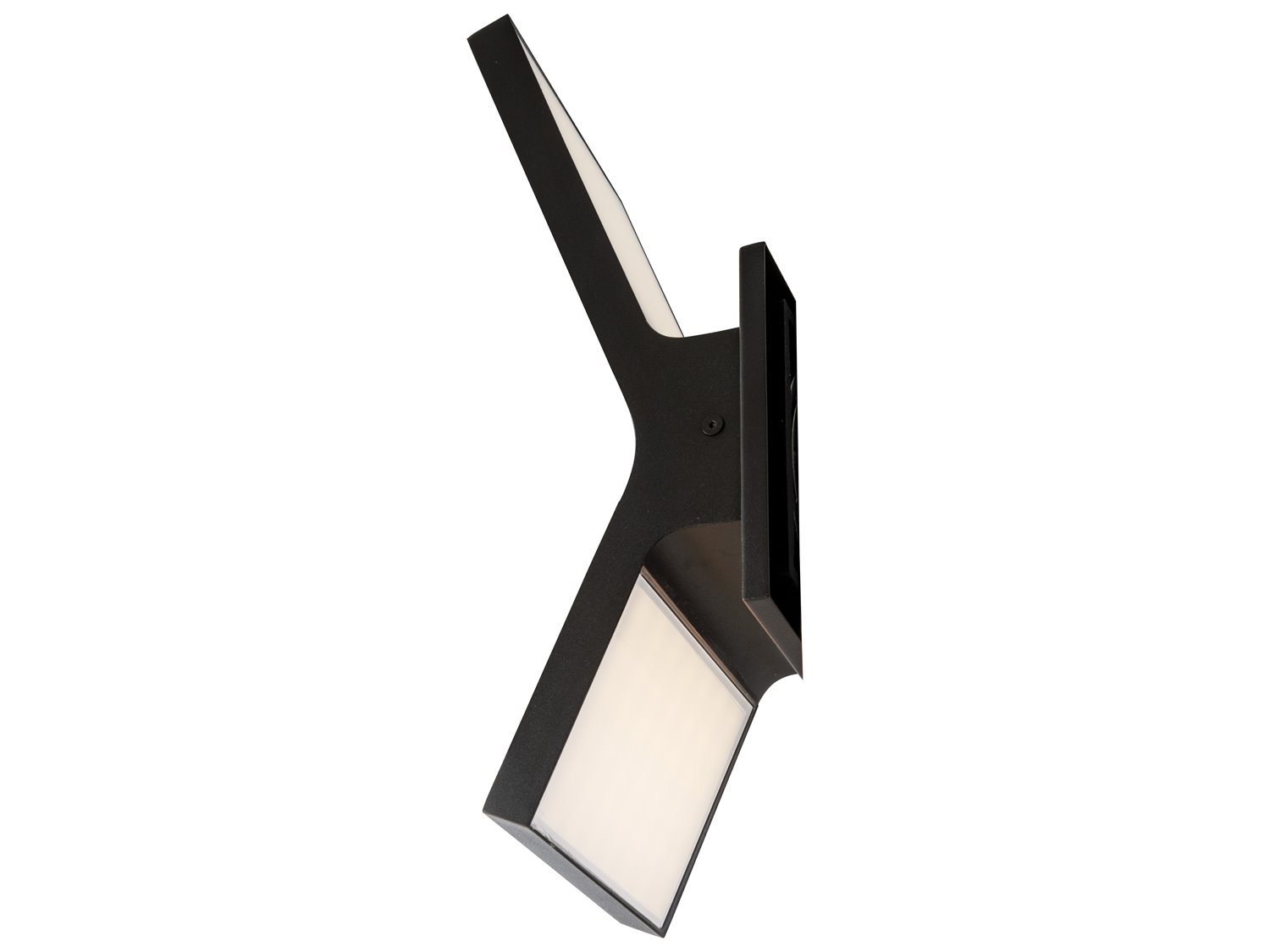 Abra Yoga 2-Light Outdoor Wall Light in Matte Black