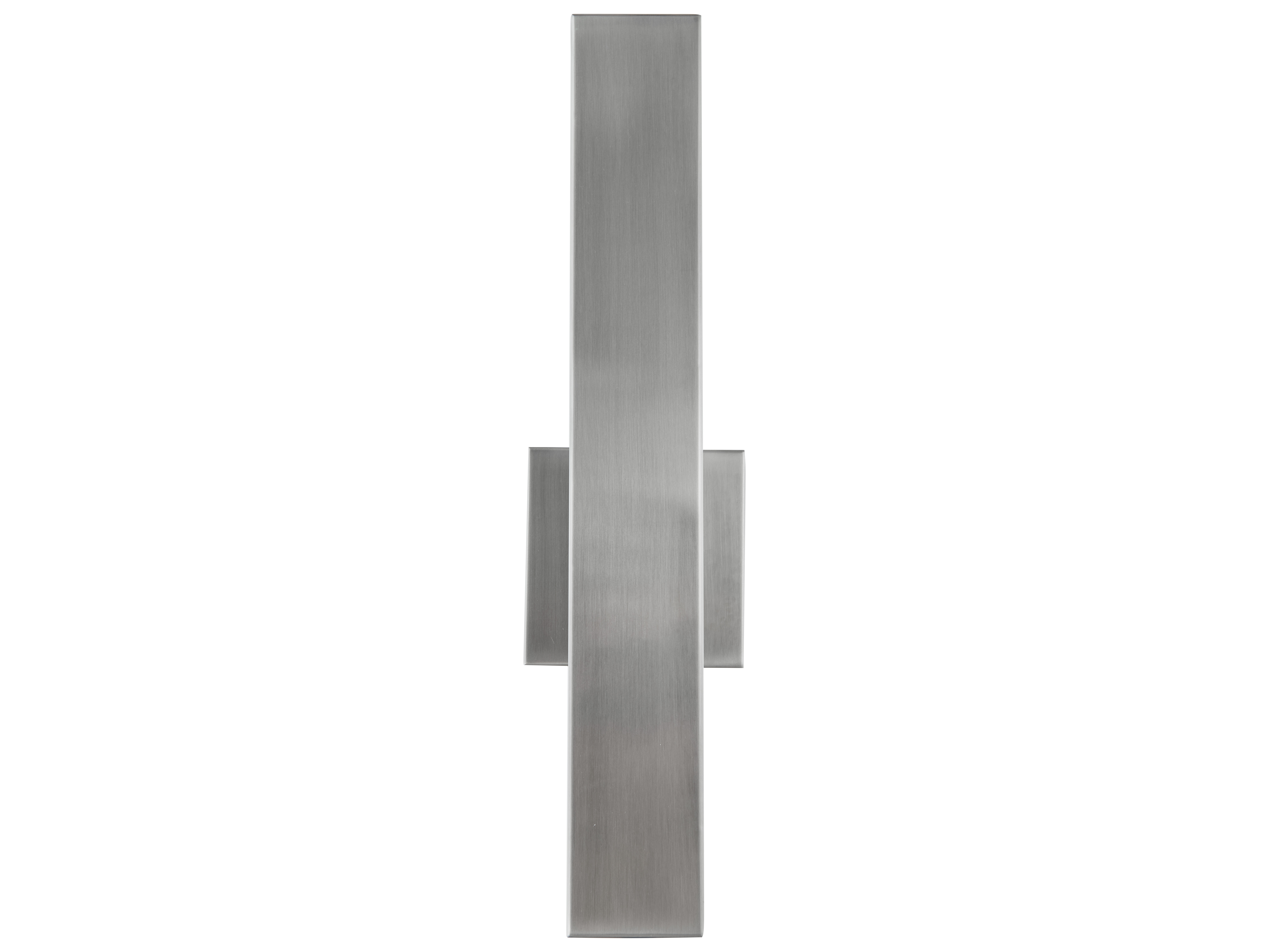Abra Yoga 1-Light Outdoor Wall Light in Stainless Steel