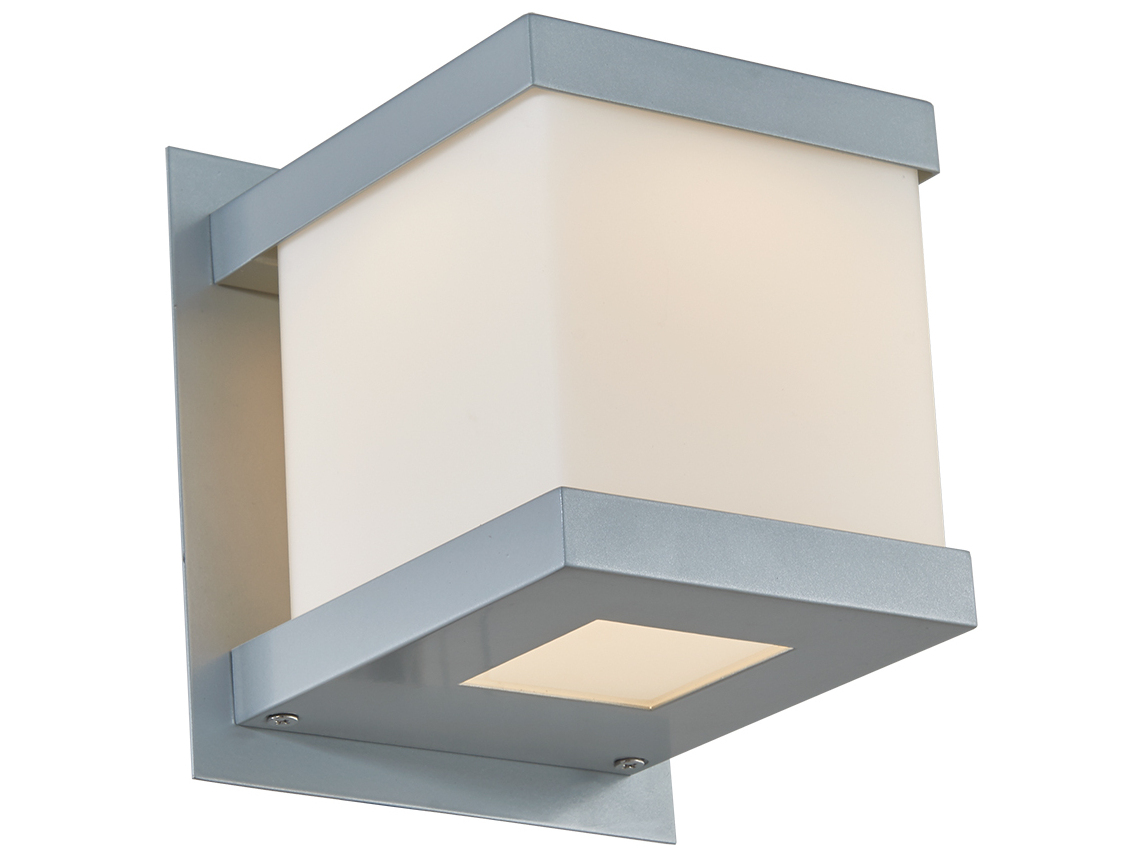Abra Step 1-Light Outdoor Wall Light in Silica