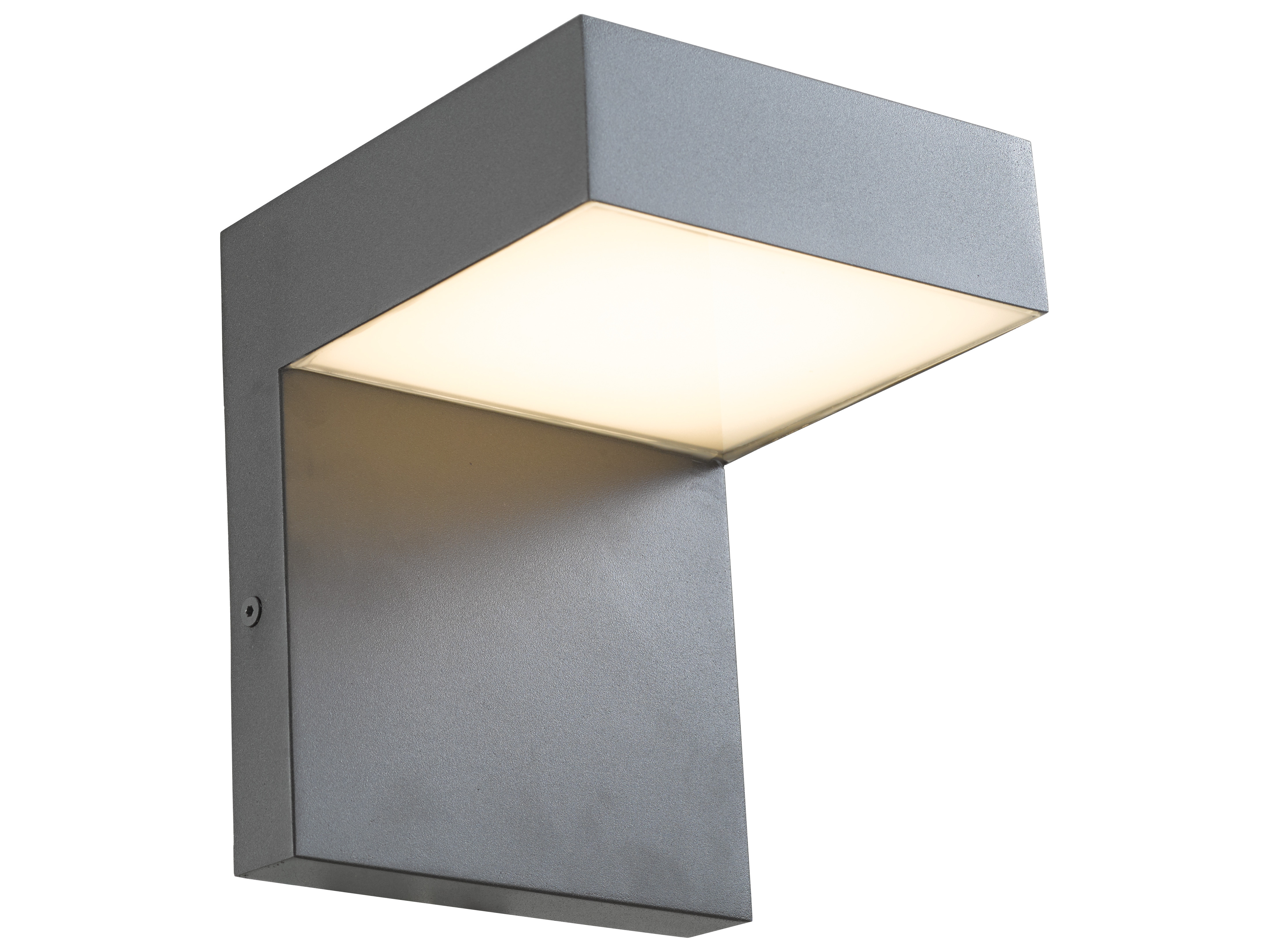 Abra Yoga 1-Light Outdoor Wall Light in Matte Black