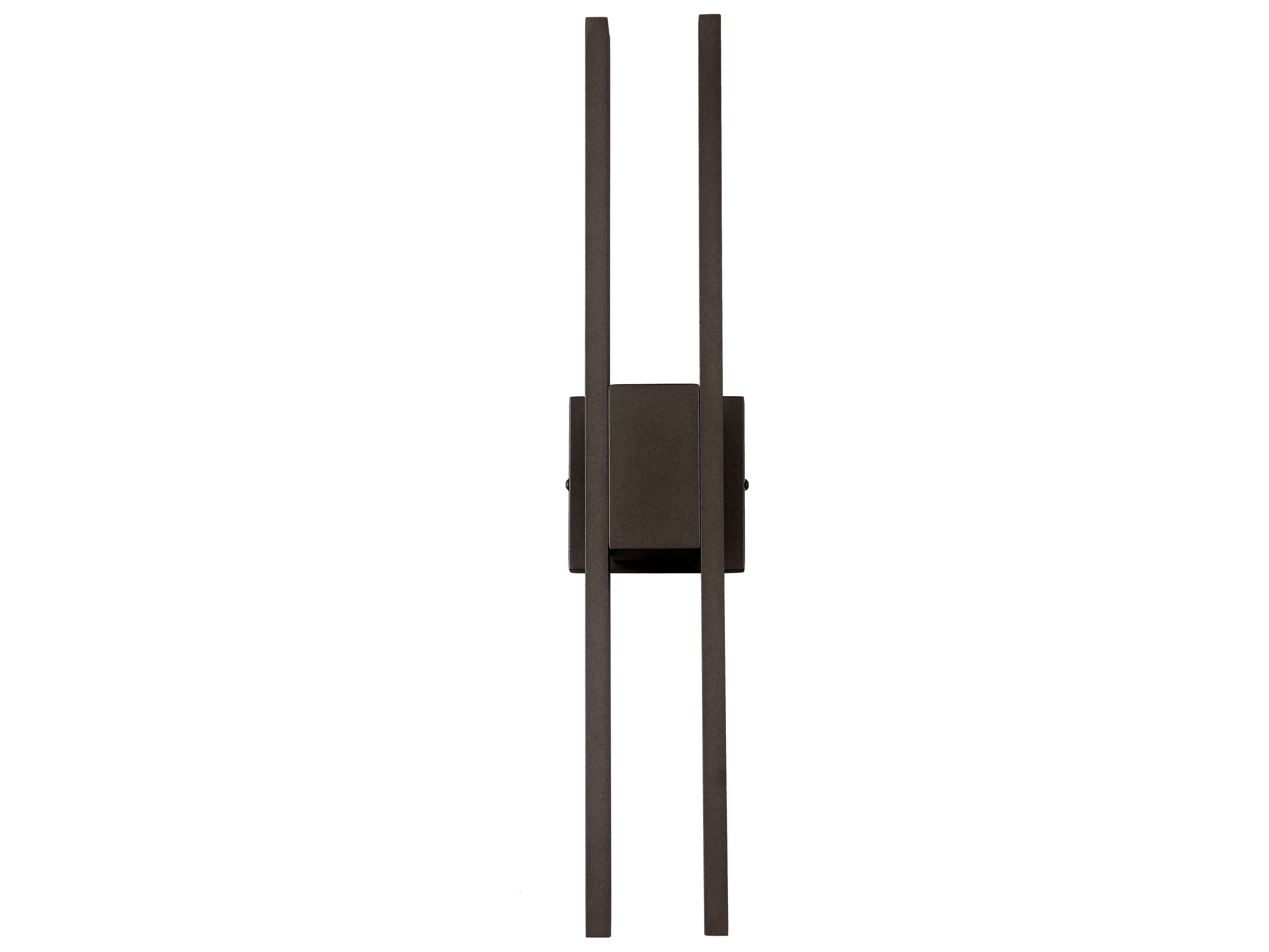 Abra Slate 2-Light Outdoor Wall Light in Matte Black