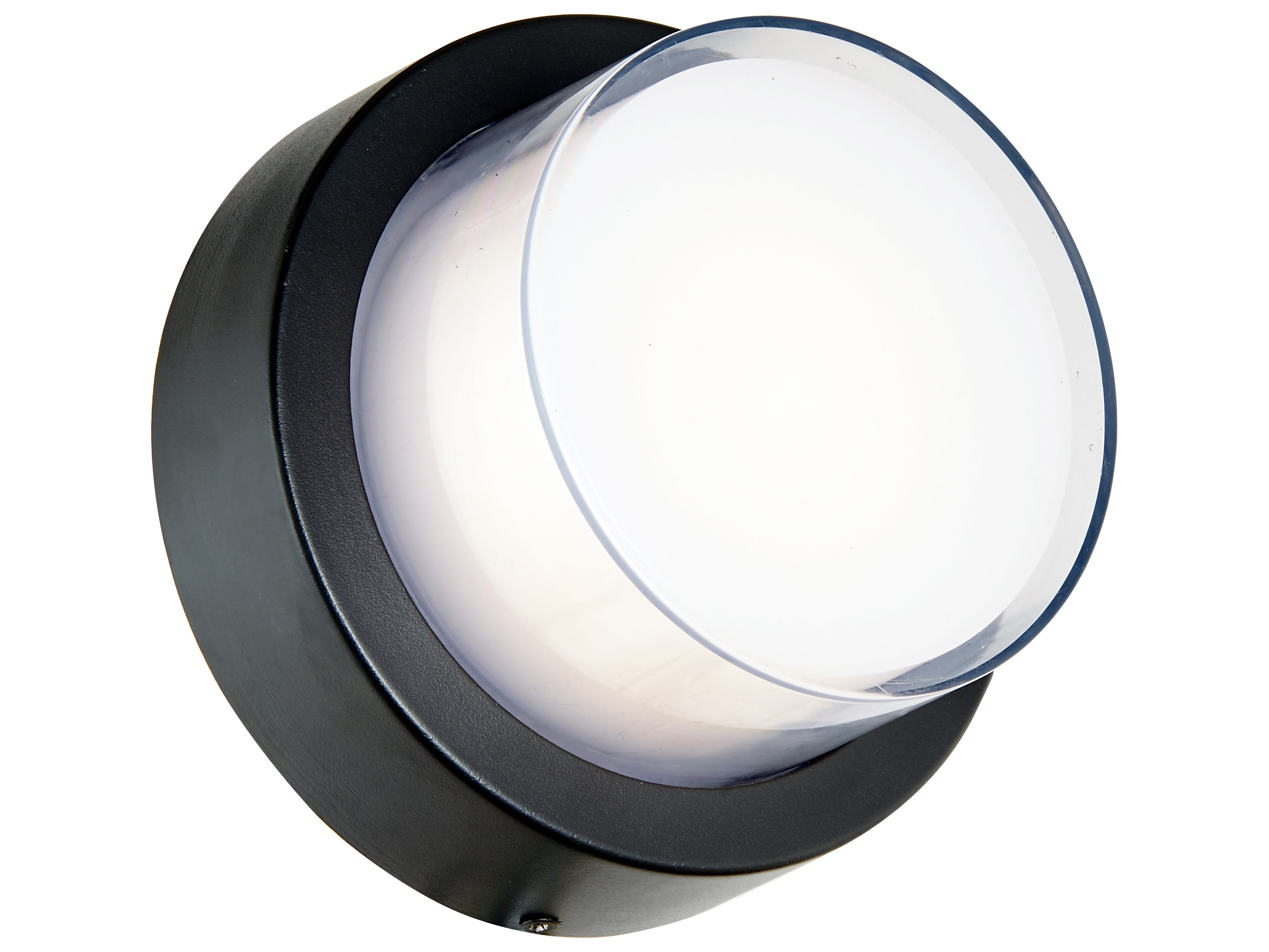 Abra Geo 1-Light Outdoor Wall Light in Matte Black