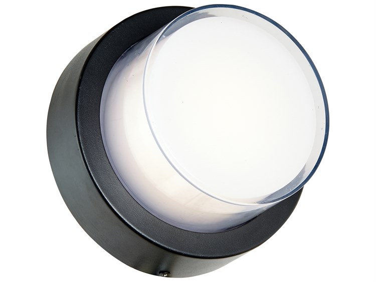 Abra Geo 1-Light Outdoor Wall Light Black 3