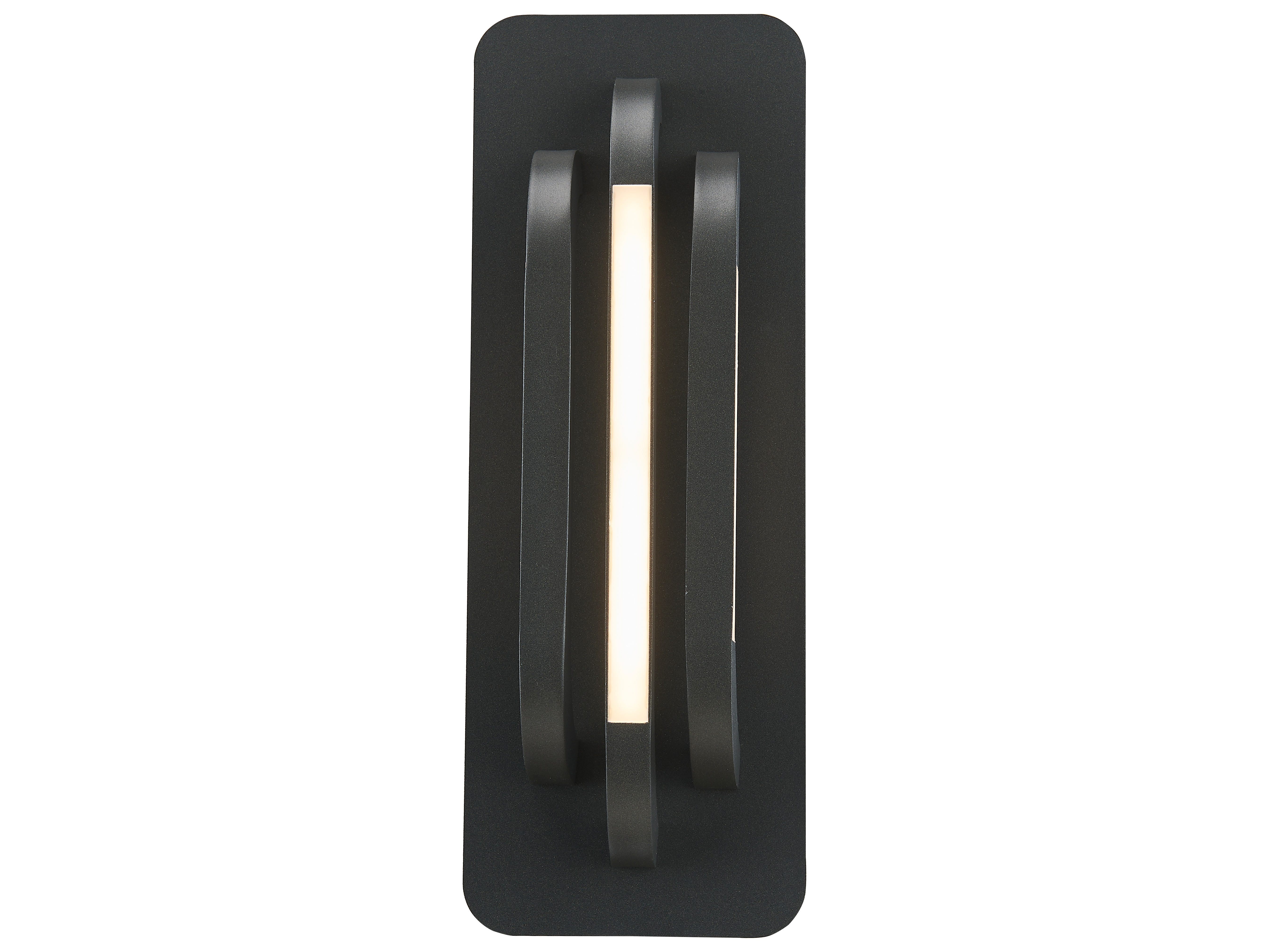 Abra Paton 3-Light Outdoor Wall Light in Matte Black
