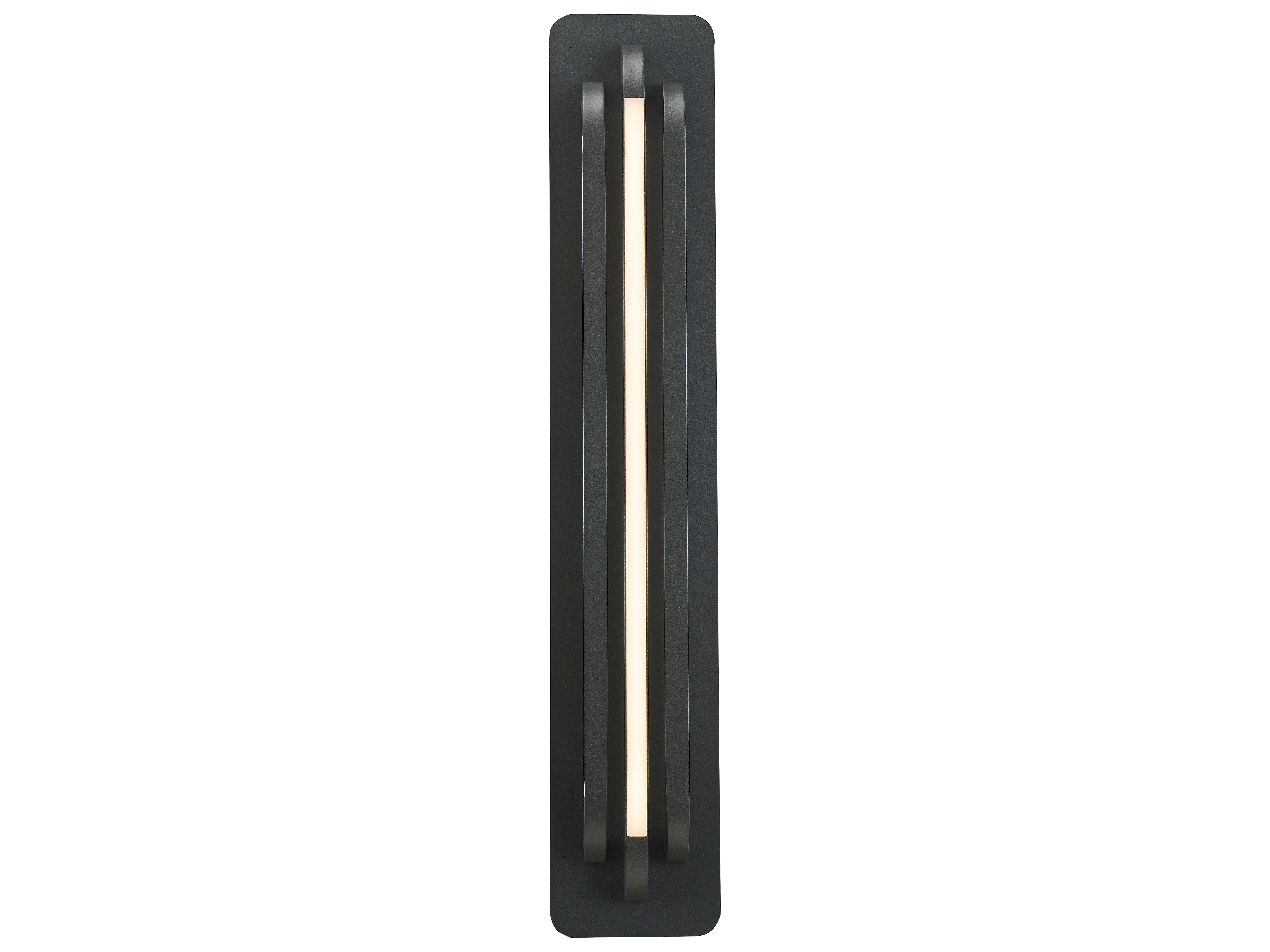 Abra Paton 3-Light Outdoor Wall Light in Matte Black