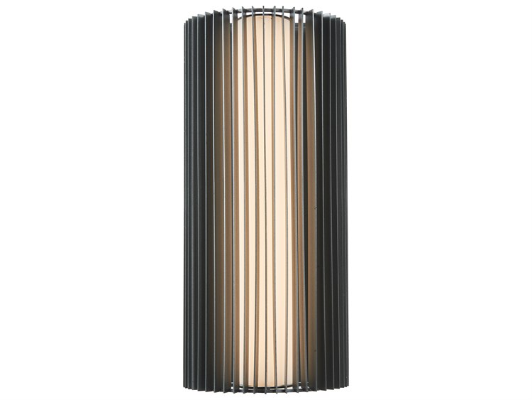 Abra Lava 1-Light Outdoor Wall Light Matte Black